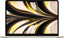 Apple MacBook Air 13.6 (Liquid True Tone Retina Display) 3.49 GHz M2 (8-Core GPU) 8 GB RAM 256 GB SSD [Mid 2022, Franse toetsenbordindeling, AZERTY] sterrenlicht - refurbished