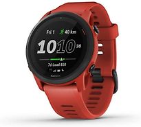 Garmin Forerunner 745 Rouge Et Bracelet En Silicone Rouge Magma