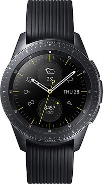 Samsung Galaxy Watch 42 Mm Noir Et Bracelet En Silicone Noir [Wi-Fi]