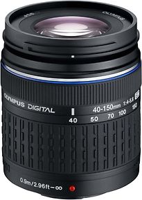 olympus zuiko digital 40-150 mm f4.0-5.6 ed 58 mm obiettivo (compatible con four thirds) nero blu donna