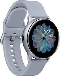 Image of Samsung Galaxy Watch Active2 44 mm aluminium kast zilver op sportbandje silver [wifi] (Refurbished)