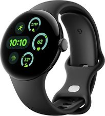 Google Pixel Watch 3 41 mm nero opaco con Cinturino Sportivo ossidiana [Wi-Fi + 4G]