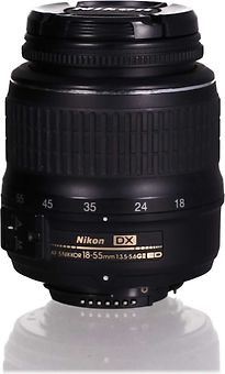 Image of Nikon AF-S DX NIKKOR 18-55mm F3.5-5.6 ED G II 52 mm filter (geschikt voor Nikon F) zwart (Refurbished)