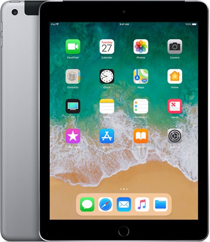 Rebuy Apple iPad 9,7" 128GB [wifi + cellular, model 2018] spacegrijs aanbieding