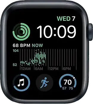 Apple Watch SE 2022 44 mm Cassa in Alluminio mezzanotte [Wi-Fi + Cellulare]