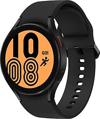 Samsung Galaxy Watch4 44 mm Cassa in Alluminio nero con Cinturino in Silicone nero [WiFi + 4G]