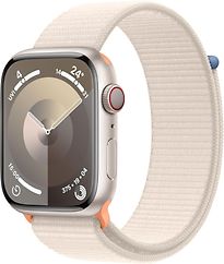 Image of Apple Watch Series 9 45 mm aluminium kast sterrenlicht op solobandje sterrenlicht [Wi-Fi + Cellular] (Refurbished)
