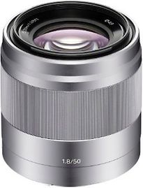 Sony E 50 mm F1.8 OSS 49 mm Obiettivo (compatible con Sony E-mount) argento