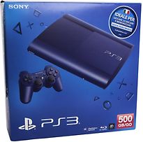Sony PlayStation 3 super slim 500 GB blu [controller wireless incluso]