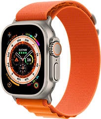 Apple Watch Ultra 49 mm Titanio Argento Alpine Loop Medium Arancione [wi-fi + Cellular] Ricondizionato