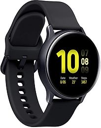 Samsung Galaxy Watch Active2 44 mm Aluminiumgehäuse schwarz am Sportarmband black [Wi-Fi + 4G]