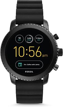 Achat reconditionn Fossil Explorist 44 mm noir au bracelet en