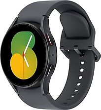Image of Samsung Galaxy Watch5 40 mm horlogekast van Graphite Aluminium op Graphite Sport Band M/L [Wi-Fi + 4G] (Refurbished)