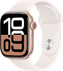 Apple Watch Series 10 42 mm Cassa in Alluminio Oro Rosa con Cinturino Sport S/M colore Rosa Fard [Wi-Fi + Cellulare]