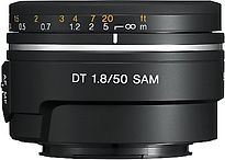 Sony 50 mm F1.8 DT SAM 49 mm Obiettivo (compatible con Sony A-mount) nero