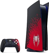 Image of Sony PlayStation 5 825 GB [Marvel’s Spider Man 2 Limited Edition inkl. Wireless Controller, ohne Gutschein] schwarz (Refurbished)