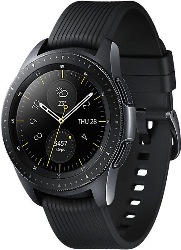 Rebuy Samsung Galaxy Watch 42 mm zwart met siliconenarmband [wifi + 4G] zwart aanbieding