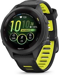 Garmin Forerunner 265S 42 mm nero con cinturino sport nero/giallo