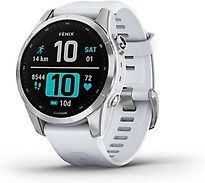 Garmin Fenix 7S 42 mm argento con cinturino in silicone color bianco [Wi-Fi]