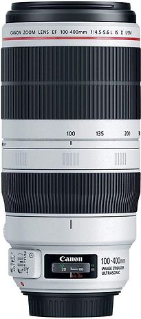 Canon EF 100-400 mm F4.5-5.6 IS L USM II 77 mm Obiettivo (compatible con Canon EF) bianco