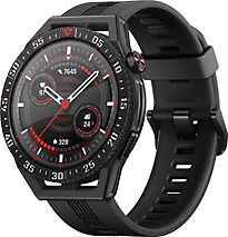 Image of Huawei Watch GT 3 SE 46mm zwart met zwart siliconenarmband (Refurbished)