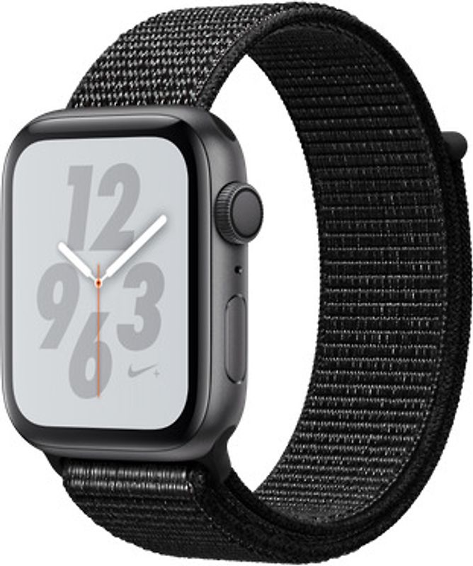 Rebuy Apple Watch Nike+ Series 4 44 mm aluminium spacegrijs met geweven Nike sportbandje [wifi] zwart aanbieding