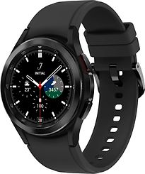 Samsung Galaxy Watch4 Classic 42 mm Cassa in Acciaio Inossidabile nero con Cinturino in Silicone nero [WiFi]