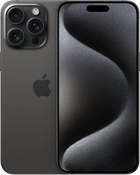 Image of Apple iPhone 15 Pro Max 256GB zwart titanium (Refurbished)
