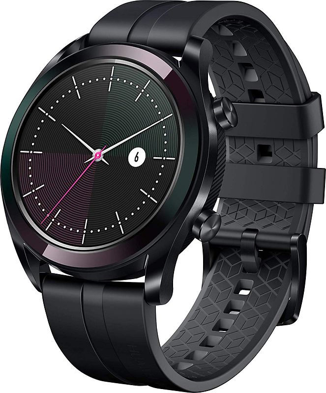Rebuy Huawei Watch GT 42,8 mm zwart op siliconen bandje graphite black [Elegant Edition] aanbieding