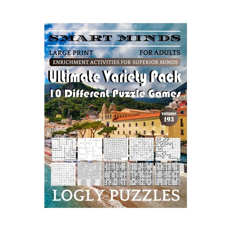 Smart Minds Variety 10 Different Puzzle Book For Adults: Ultimate