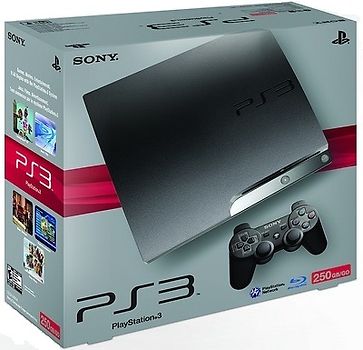 Sony PlayStation 3 slim schwarz 250 GB [inkl. Wireless Controller 
