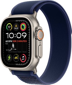 Apple Watch Ultra 2 49 mm Titangehause natur am Trail Loop S M blau Wi Fi Cellular gebraucht kaufen
