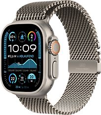 Apple Watch Ultra 2 49 mm Cassa in Titanio Naturale con Cinturino Loop in Maglia Milanese Small colore Naturale [Wi-Fi + Cellulare]