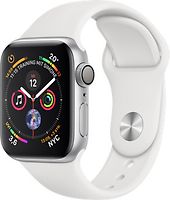 Apple Watch Series 4 40 mm aluminium zilver met sportarmband [wifi] wit