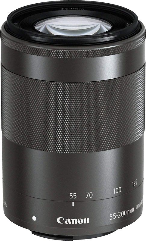 Canon EF-M 55-200 mm F4.5-6.3 IS STM 52 mm Objetivo (Montura Canon EF-M)  negro