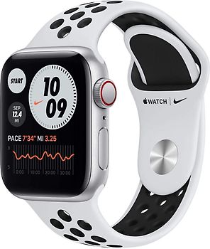 Comprar Apple Watch SE mm Caja de aluminio en - Correa Nike Sport platino puro/negro [Wifi + Cellular] barato reacondicionado | rebuy