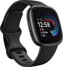Montre Connectée Fitbit Versa 4 Noir Inclus 6 Mois À Fitbit Premium