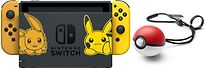 Image of Nintendo Switch 32 GB [Pokémon Let's Go Pikachu/Evoli edition incl. controller goud en Pokéball Plus, zonder spel] zwart (Refurbished)