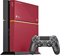 Image of Sony PlayStation 4 500 GB [Limited Edition Metal Gear Solid V - The Phantom Pain incl. draadloze controller, zonder game] roodzwart (Refurbished)