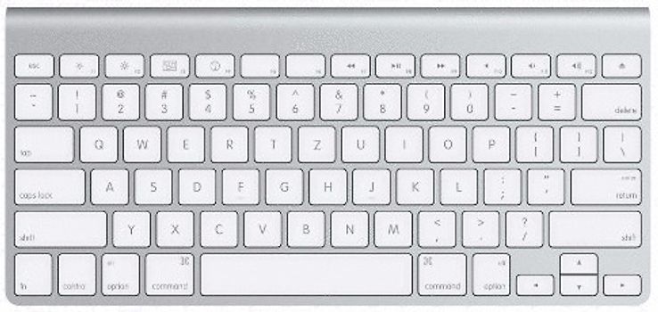 Apple Wireless Keyboard [deutsches Tastaturlayout, QWERTZ, Bluetooth]