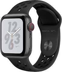 Apple Watch Nike+ Serie 4 40 mm cassa in alluminio space grigio con Bracciale sportivo Nike antracite/nero [Wi-Fi + Cellular]