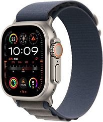 Apple Watch Ultra 2 Cassa in Titanio 49 mm color Argento con Alpine Loop Small Blu [Wi-Fi + Cellulare]