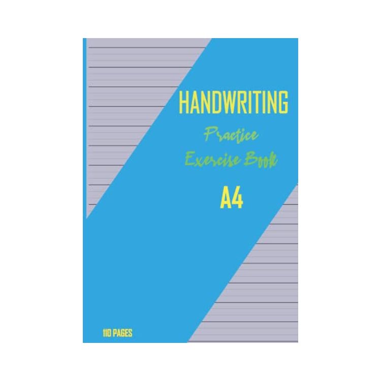Four Lines Handwriting Practice Exercise Book For Kids A4 English