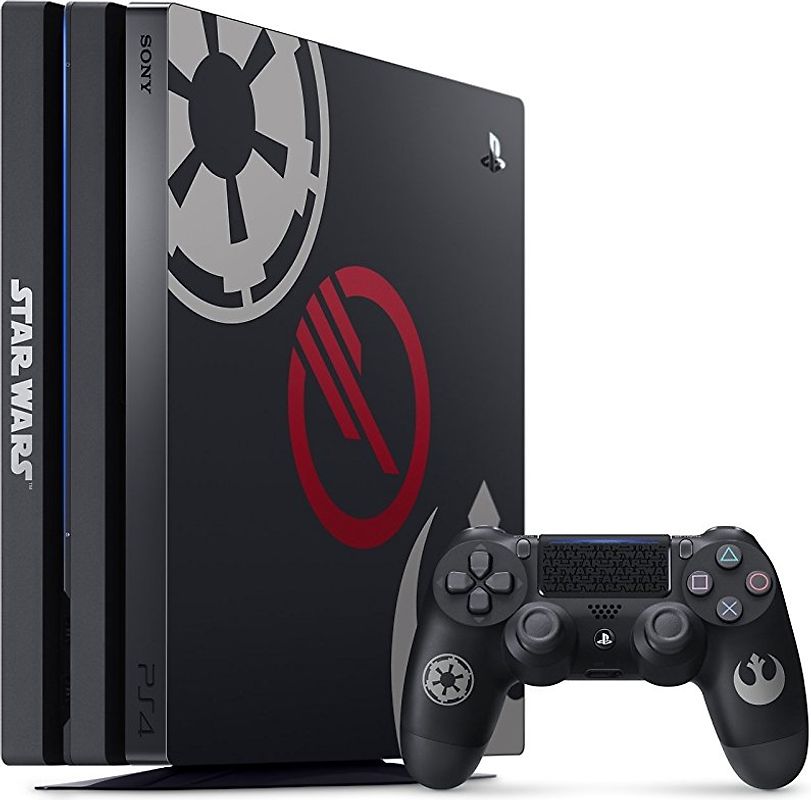 Rebuy Sony PlayStation 4 pro 1 TB [Star Wars Battlefront 2 Special Edition incl. draadloze controller, zonder spel] zwart aanbieding