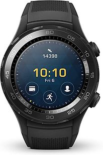 Image of Huawei Watch 2 45 mm met zwarte sportband [wifi] zwart (Refurbished)