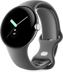 Montre Connectée Google Pixel Watch WiFi Argent Avec Bracelet Sport Charbon
