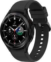 Image of Samsung Galaxy Watch4 Classic 42 mm roestvrij stalen kast zwart op siliconen bandje zwart [wifi + 4G] (Refurbished)