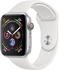 Apple Watch Serie 4 44 mm cassa in alluminio argento con Loop sportivo bianco [Wi-Fi]