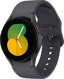 Image of Samsung Galaxy Watch5 40 mm horlogekast van Black Aluminium op Graphite Sport Band S/M [Wi-Fi + 4G] (Refurbished)