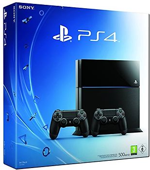 Sony PlayStation 4 500 GB [inkl. 2 Wireless Controller] glänzend 